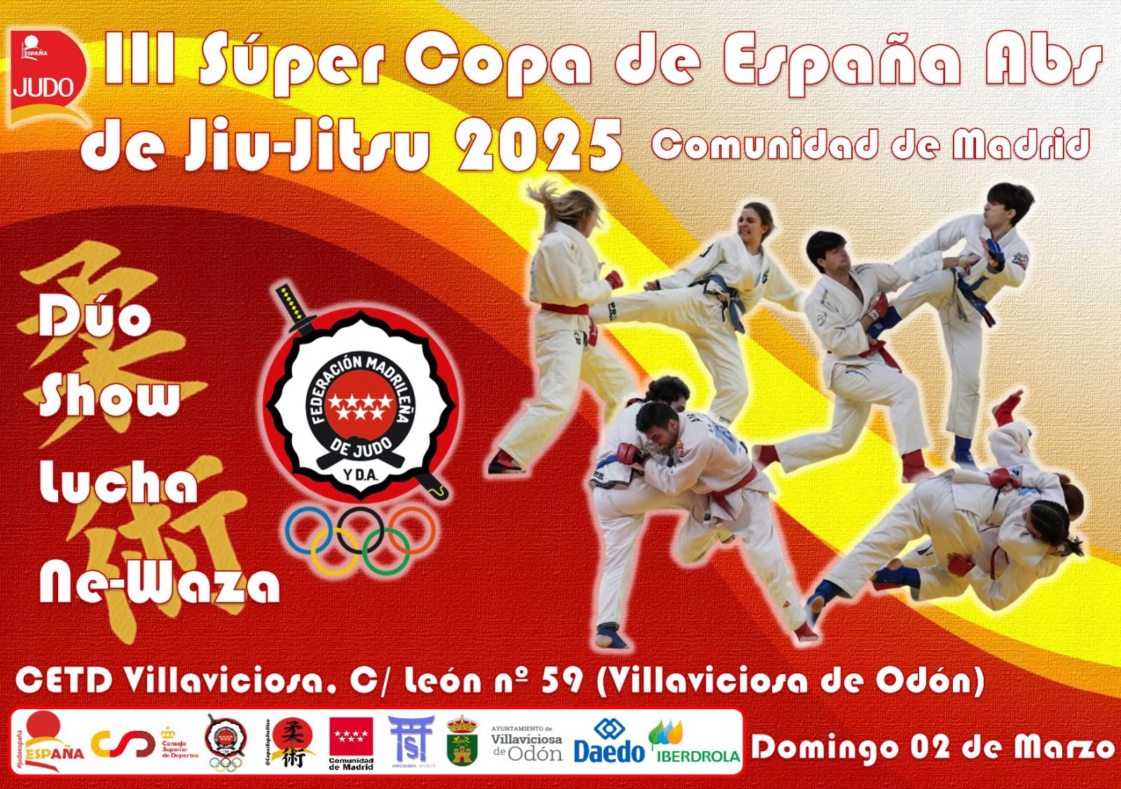 5º Puesto para Joel en la Supercopa de España de Jiu-Jitsu Absoluto. Madrid 02-03-25